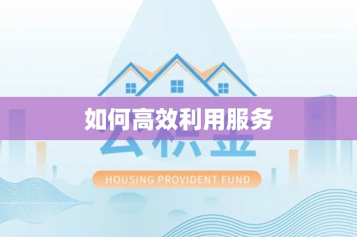 开福如何高效利用服务